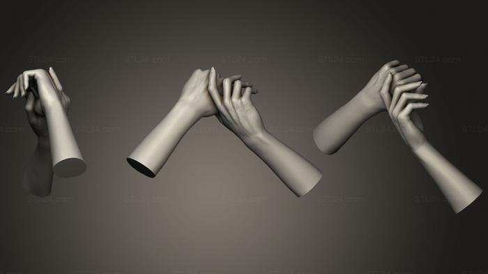 Анатомия скелеты и черепа (Женские руки 312, ANTM_0491) 3D модель для ЧПУ станка